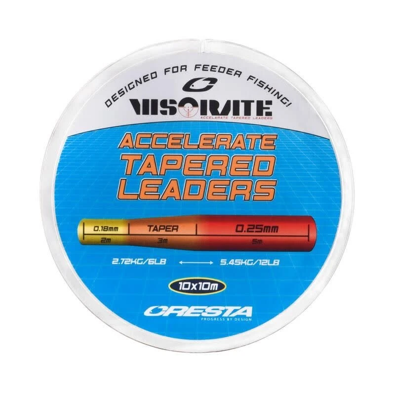 Cresta Visorate Accelerate Tapered Leaders 0.18-0.25mm - Afbeelding 3