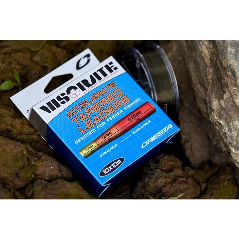 Cresta Visorate Accelerate Tapered Leaders 0.18-0.25mm - Afbeelding 5