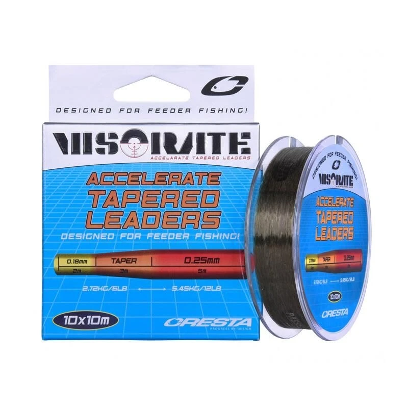 Cresta Visorate Accelerate Tapered Leaders 0.18-0.25mm - Afbeelding 7